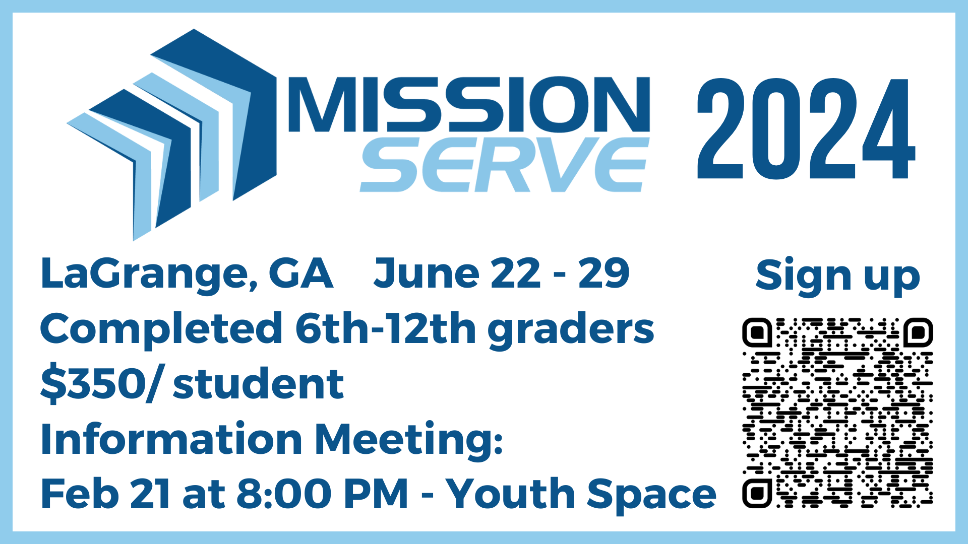 Mission Serve 2024. Missions in Georgia in June.
