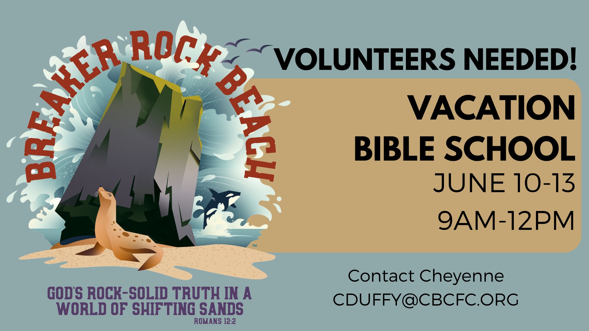 Vacation Bible School in Fountain City. Breaker Rock Beach
